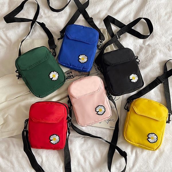 

2020 new phone canvas bag women's crossbody portable daisy printed canvas shoulder all-match shoulder mobile phone bag