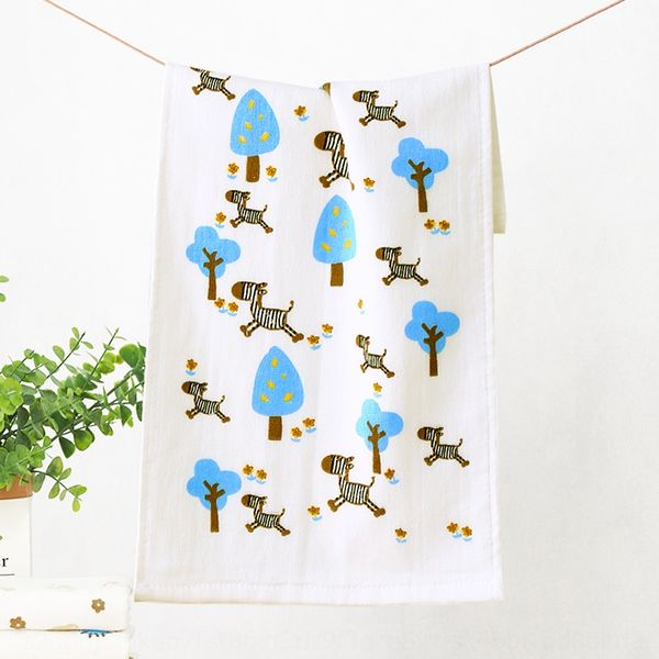 

children's pure cotton gauze baby face wash infant cartoon bamboo cotton face towel children's towel