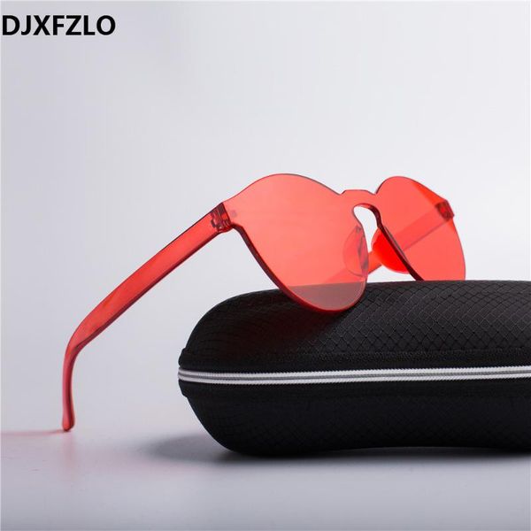 

djxfzlo new rimless vintage round mirror sunglasses women original design fashion sun glasses gafas, White;black