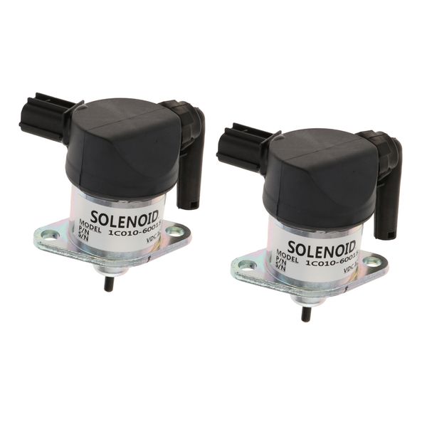 

2 pieces fuel shut down solenoid valve 12v 1c010-60015 for bobcat woodward