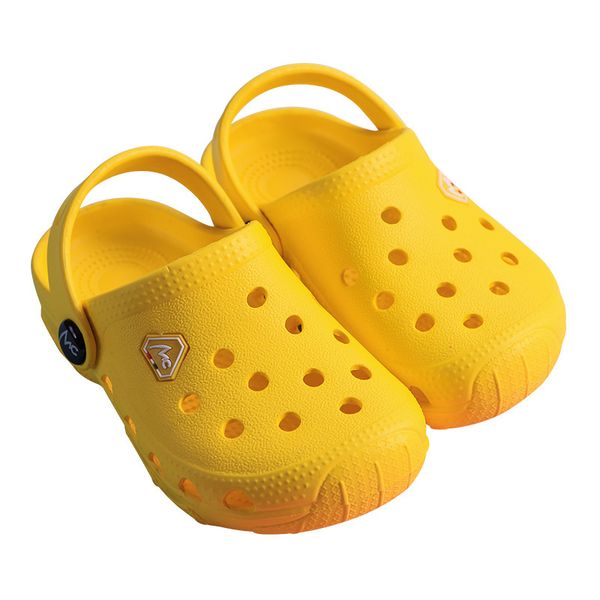

summer kids croc обувь для мальчиков девочек твердого light non скольжению детей сад обуви малышей крытых дома тапочки пляж сандалии, Black