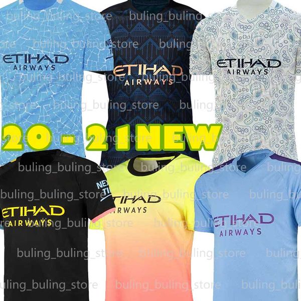 

2020 2021 fc 9 g.jesus ​​манчестер трикотажные изделия футбола города 20 21 mahrez 17 de bruyne 10 кун агуэро sterling мужчины kid главная ф, Black;yellow