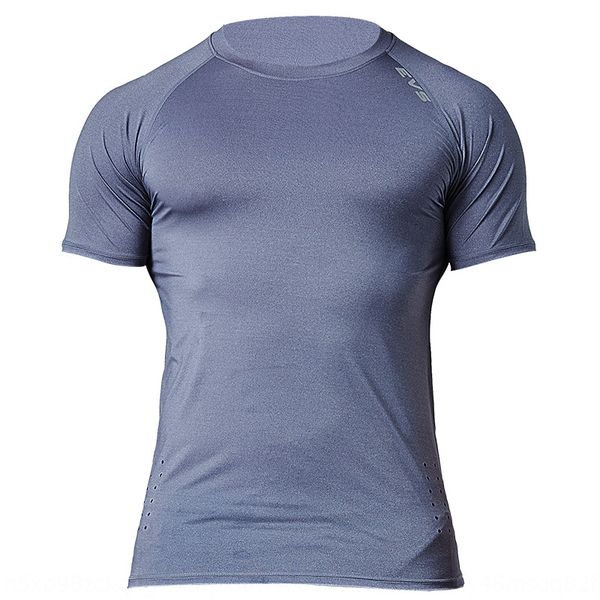 

crnnv cool ice silk fabric workout clothes men 's sport t-shirt tights training sweatshirt t-shirt sweatshirt quick-drying round-neck s, Black