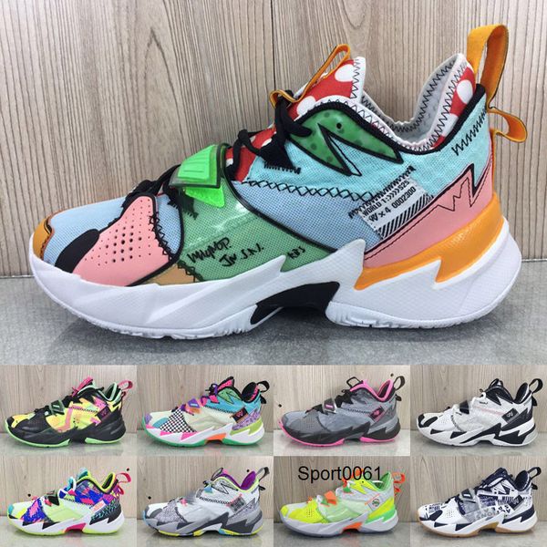 

почему бы не zer0.3 iii тройного белого л.а. born unite семья шум баскетбол jumpman 3s дети mens уэстбрук обувь, Black