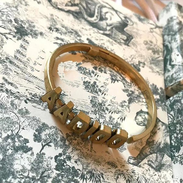 

c1682 european and american jewelry fashion hollowed out open bracelet letter collar star bracelets, Golden;silver