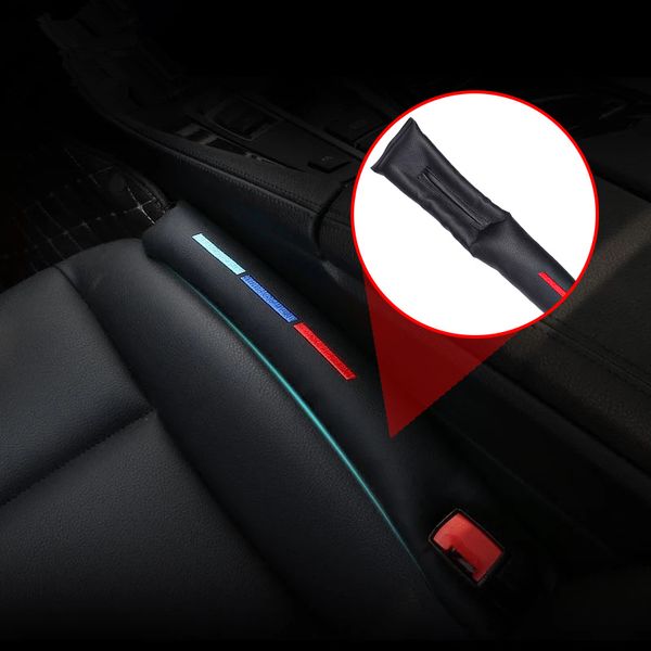 

pu leather car headrest set seat belt pad car seat gap filler door black gap plug decoration accessories interior 1/3