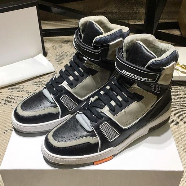 

new arrival trainer sneaker boot men 's shoes breathable outdoor walking luxury footwears lace -up men shoes calzado deportivo para ho, Black