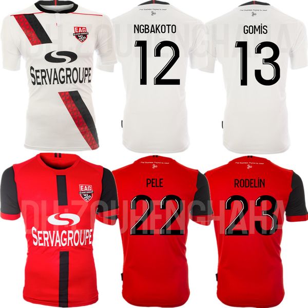 

ea guingamp maillots де foot 2020 21 главной phiri ngbakoto футбол джерси гомис ntep rodelin jeremy pele футбол рубашки, Black;yellow