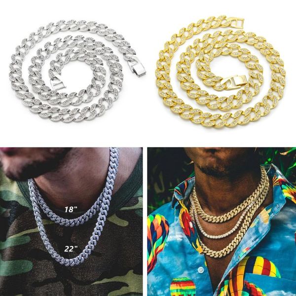 

hip hop jewelry gold iced cz miami cuban link chain necklace bracelet, Silver