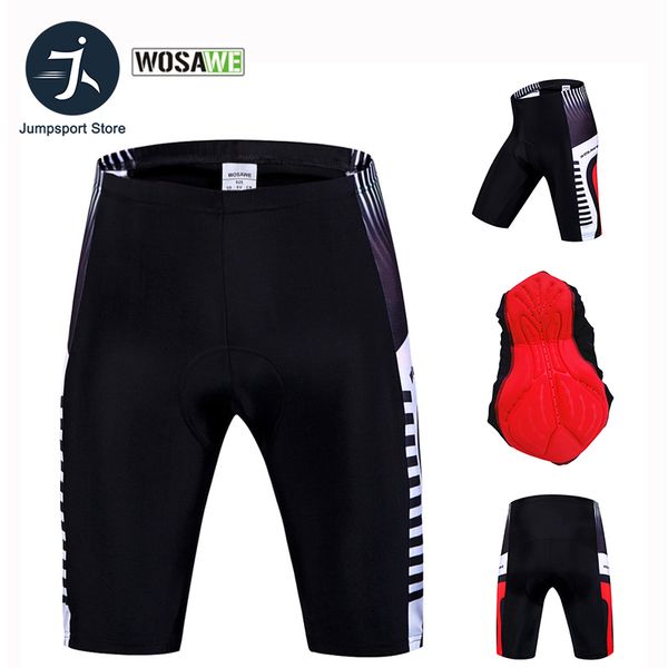 

wosawe men's cycling shorts 3d gel pad bike tights outdoor sports riding bicycle ropa ciclismo mountain bike shorts protect