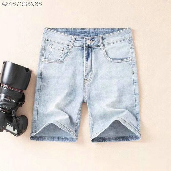 

new summer straight mens animal tiger pattern denim shorts mens skinny jeans fashion biker jeans cotton men pants mens designer shorts, Blue