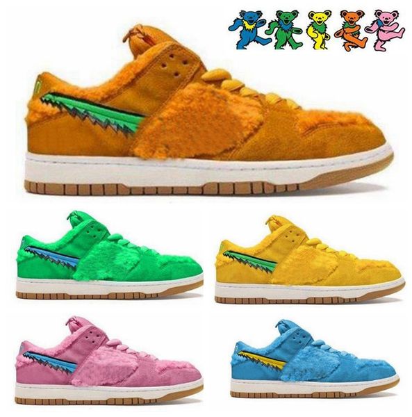 

grateful dead х sb dunk low кроссовки спорт.танцы медведи скейтбординг кроссовки mens женщин-инструкторов макает дизайнер дез chaussures