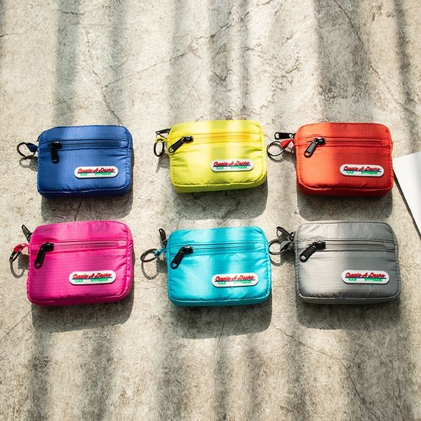 

gfu60 waterproof card coin purse coin female fabric bag hanging neck student driver's license bag lovers case key case wallet key case