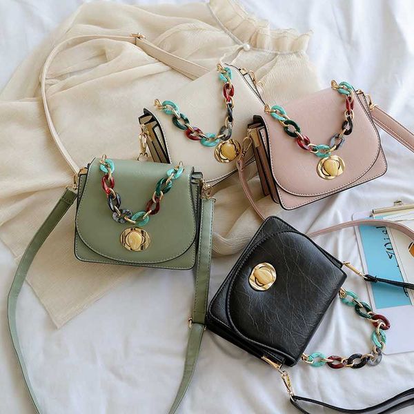 

2020 fashion simple shell bag women's designer handbag pu leather novel plastic chain single-shoulder bag qq375