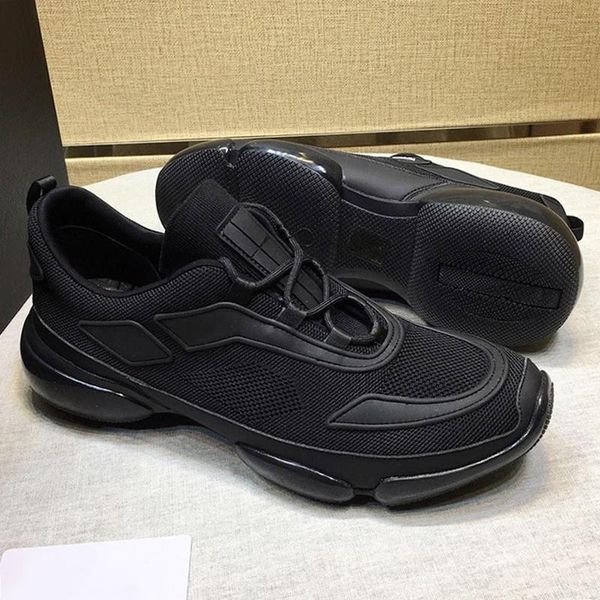

knit fabric cloudbust sneakers men 's shoes autumn and winter breathable luxury sneakers casual sports low men shoes, Black