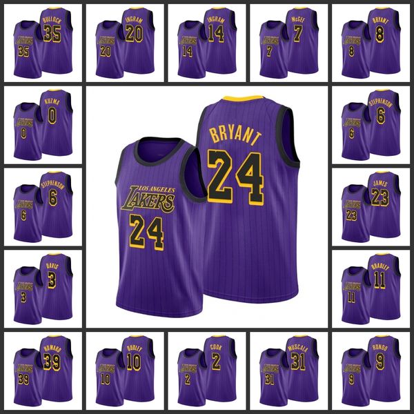

Los Angeles Lakers LeBron James Lonzo Ball Danny Green Anthony Davis Kyle Kuzma Reggie Bullock Danny Men Jersey