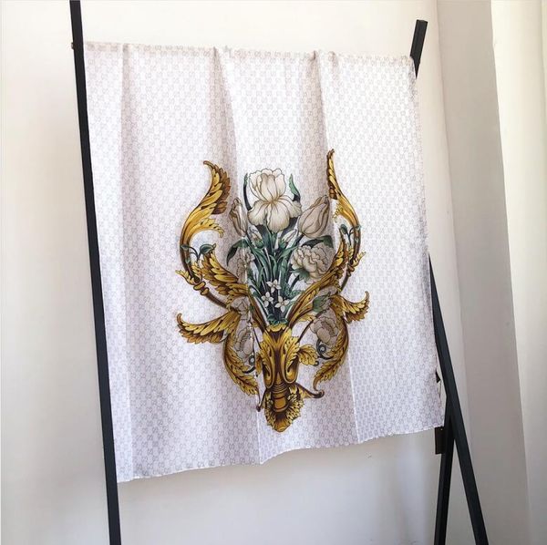 

женщины шелковые шарфы моды шарф для женщин 2020 новый длинные шарфы шали обруча 180x90cm шали, Blue;gray