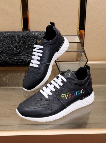 

new4 luxury men's casual shoes fashion air cushion sports shoes outdoor comfortable travel shoes original box packaging zapatos hombre, Black