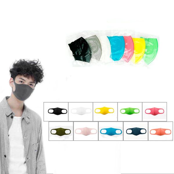 

kids breathing face masks earloop foldable respirator washable mouth masks sponge dustproof mask protective party masks opp bag