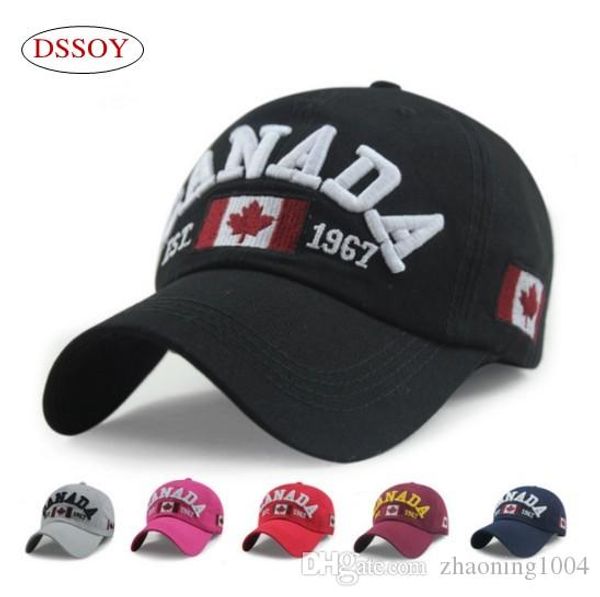 Cappello canadese Cappello da sole Cappello da baseball con cinturino regolabile per adulti Uomo Donna Nero Blu navy Rosa Vino Rosso Bianco Colore per la vendita all'ingrosso