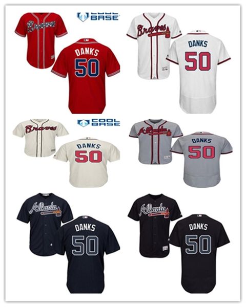 

custom any name number quality baseball jersey atlanta 50 john danks#brave baseball wear men women youth jerseys shi, Blue;black