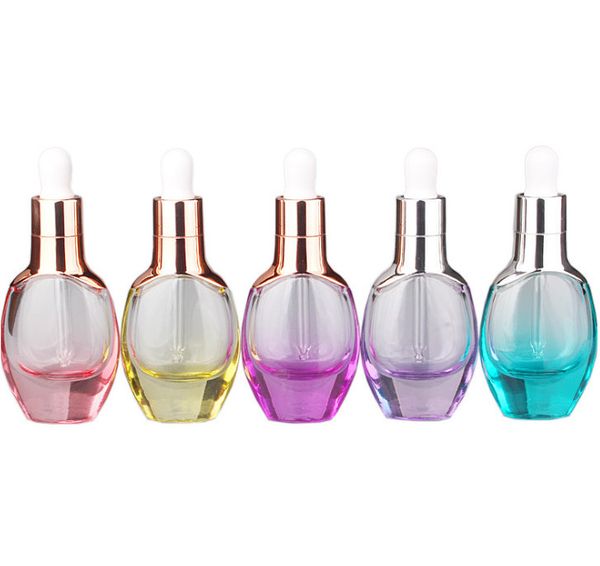 

30ml glass dropper bottle cosmetic essence travel refillable bottles aromatherapy liquid essential oil pipette bottle