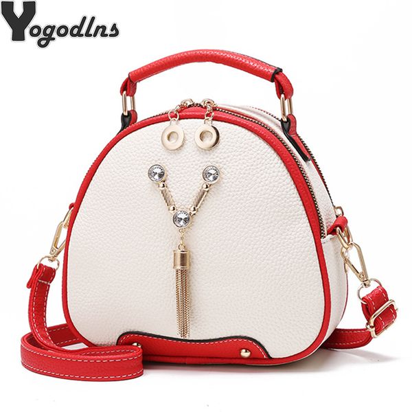 

fashion ladies shell bag new tassel girls shoulder bag pu leather elegant sweet mini ladies casual messenger