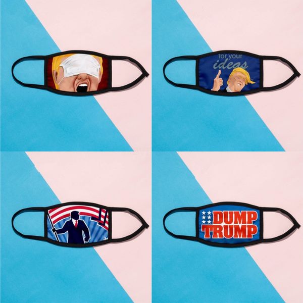 

designer trump face mask men women fashion face mask digital printing american flag mask outdoor sports 3d flag masks #790#461