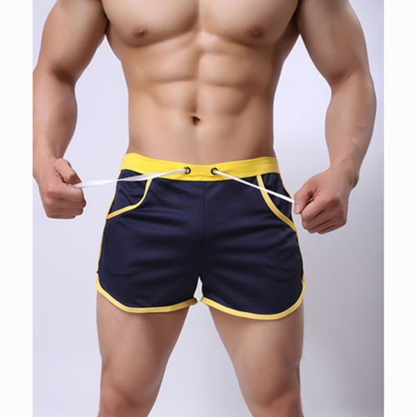 

men beach shorts mens casual sports pants mens solid color fitness pants boys swimming boxer shorts 2020 new wholesale designer swimwears