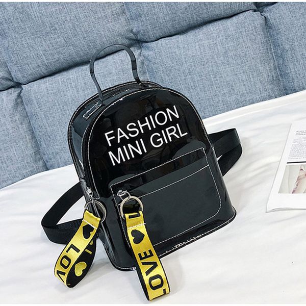 

1 pc new laser transparent pvc shoulder bag jelly sac mini phone bags messenger bag girls zipper clear crossbody