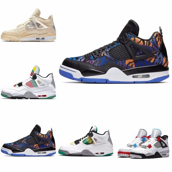 

cool grey 4 pure money metallic pack men basketball shoes 4s pine green court purple university orange red sneaker j#07-106