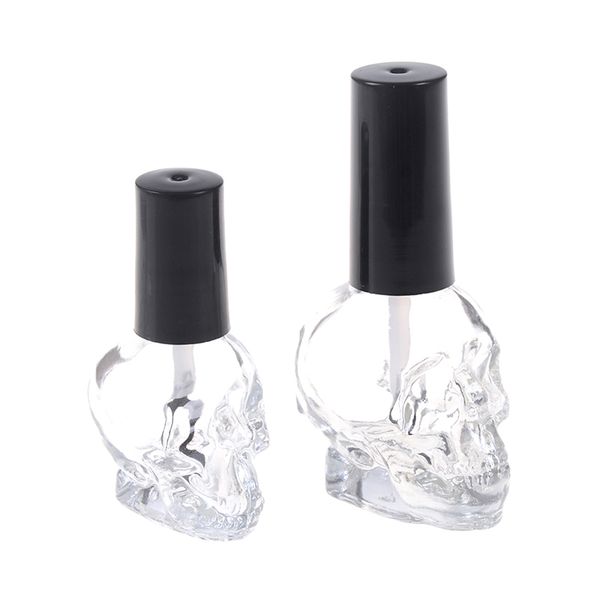 

storage bottles & jars 10ml/3ml/2ml steamed head empty cosmetic container glass refillable with brush nail polish bottle transparent