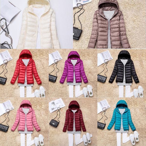 

tan13 2019 fall/ clothing new large size korean slim fit light down down jacket clothing winter wear winter women's wearjacket women&#0, Black