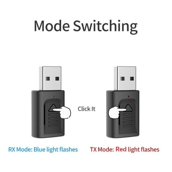 

4 in1 bluetooth 5.0 музыка аудио приемник usb bluetooth аудио адаптер aux приемник передатчик беспроводной rece a0n1