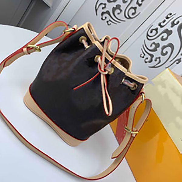 

crossbody real classic purse handbags shoulder wallet tote shopping bag flowers neonoe bucket printing bucket leather messenger bag jnktw, Red;black