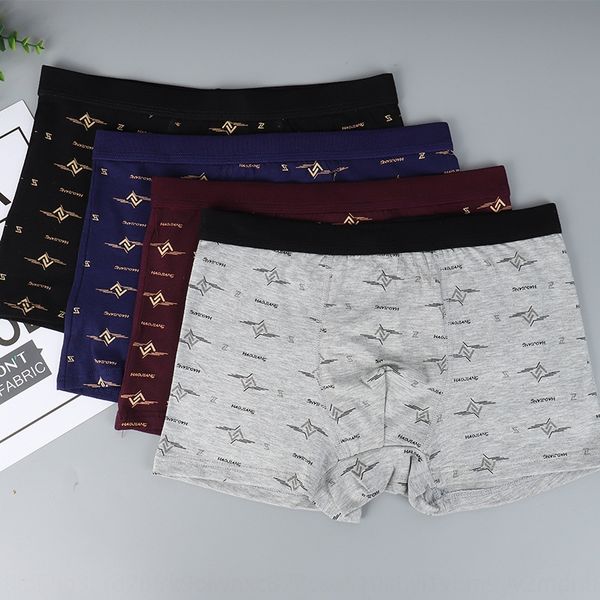 

hxzzt underwear combed cotton boutique comfortable youmoke u convex breathable boxer boxed men's underwear combed cotton boutique comfo, Black;white