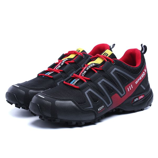

2020 new large foreign trade shoes mens running shoes mesh sneakers, Black