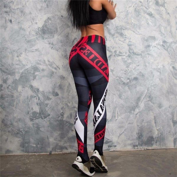 

spandex gym woman sportswear yoga leggins sport women fitness legging yoga pants sport suit trousers, White;red