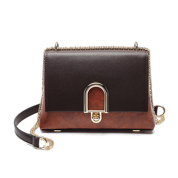 

new arrival women chains strap shoulder bag ladies saddle handbags browm female fashon flap bags 2020