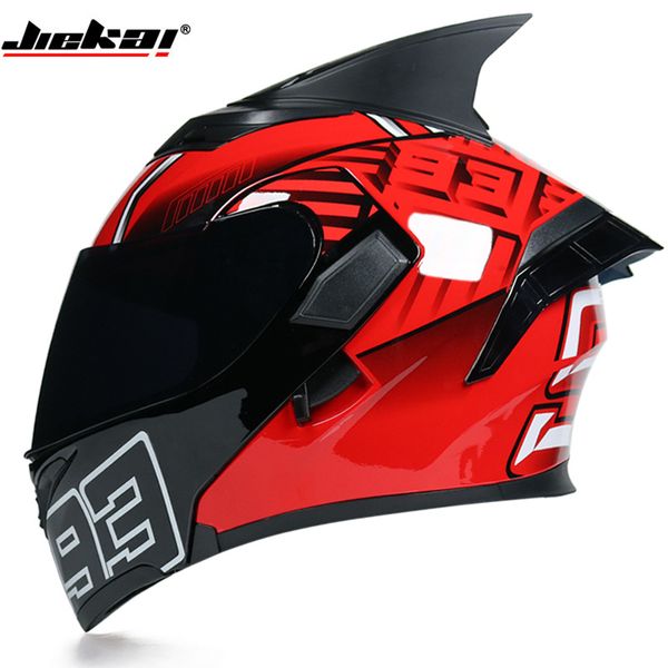 

motorcycle helmet personality tail motorbike motocross helmet full face helmets casco moto for men women