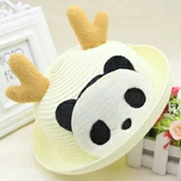 

children's boys and girls straw children's all-match sun beach hat baby summer anti-cartoon sun hat hat, Blue;gray