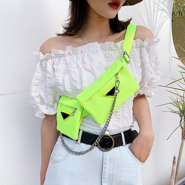

purse hook 2020 new ladies simple one shoulder portable chain bag nylon cloth messenger bag one shoulder messenger bag