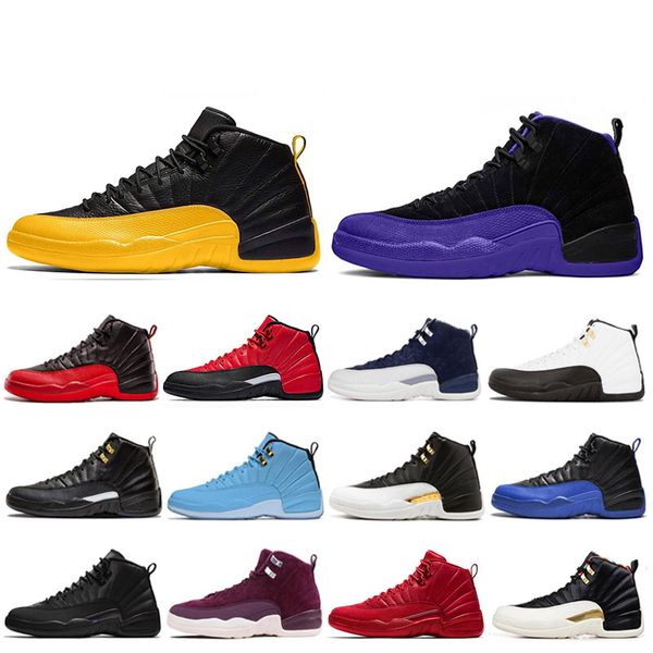 

mens 12 12s basketball shoes men shoes gym red reverse taxi game royal french blue fiba mens trainers sports sneakers trainers 7-13