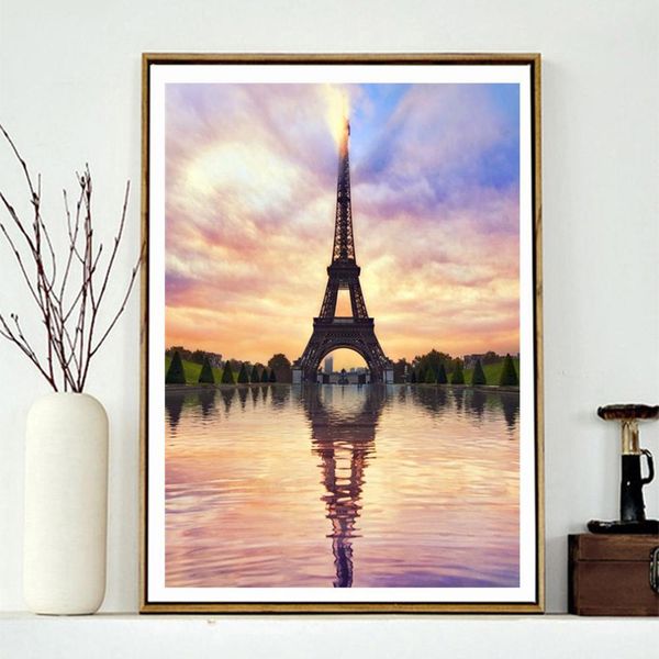 

full round diamond painting scenery paris 5d diy diamond embroidery mosaic landscape art kit home decoration