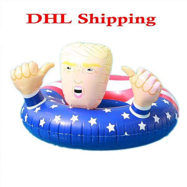 

Trump Swim Ring Inflatable Floats 110cm Giant Thicken Summer Fun Inflatable Sofa Beach Play Water Pools Float Seat FY6078