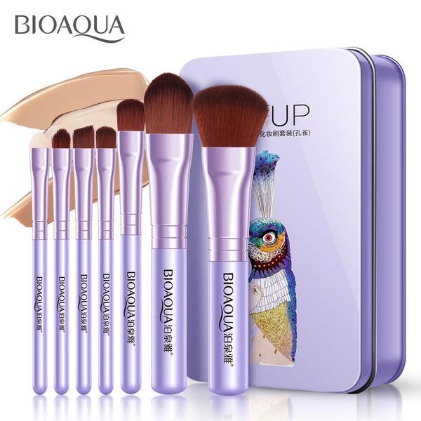 

7 multi functional cosmetic brushes set Mask brushes Portable make-up Meet your various make-up needs brush Exquisite packaging
