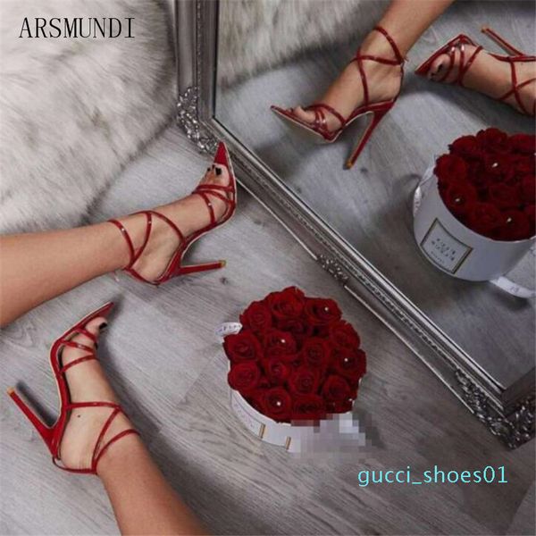 

arsmundi women sandals elegant high heels sandals shoes women peep toe summer sandalias mujer 2019 new heel shoes m644 g01, Black