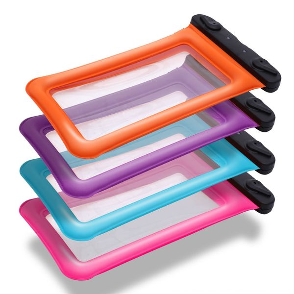 

xqlkd new air floating inflatable phone bag waterproof cover transparent swimming touch screen waterproof cover mobile phone bag inflatable