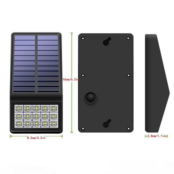 

solar wall light outdoor super bright solar path lights ip65 motion sensor security night light for outdoor garden pathway