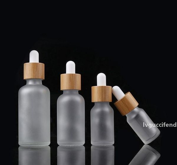 

10ml 15ml 20ml 30ml 50ml 100ml oil bottle with bamboo essence in frosted glass dropper bottle sn908
